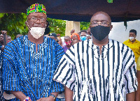 Former DCE for Sissala West, Robert Baka Wavei and Vice President, Dr Mahamudu Bawumia