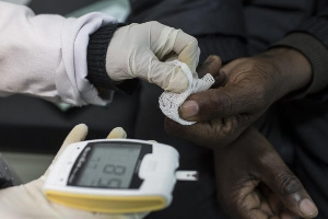 A person undergoing Hepathitis test