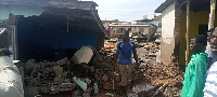 Some of the collapsed buildings after the rains