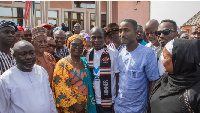 Alhassan Koligu Hamza was welcomed by hundreds of enthusiastic Youths and elders of Gambaga