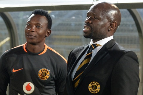 John Paintsil and his boss at Kaizer Chiefs