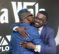 Musician Shatta Wale and Nana Appiah Mensah