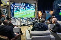 Biden joined by African leaders watching the Morocco vs. France match