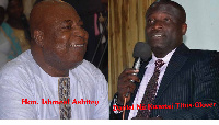 Regional Minister, Hon. Ishmeal Ashitey(L) and Daniel Nii Kwatei Titus- Glover(R)