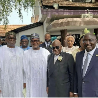 President Nana Addo Dankwa Akufo-Addo with Dangote and other dignitaries