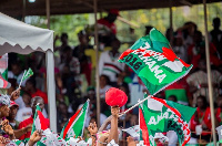 File photo: NDC supporters at a campaign rally