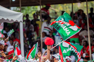 File photo: NDC supporters at a campaign rally