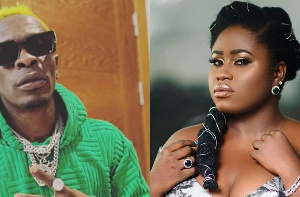 Dancehall artiste Shatta Wale and actress Lydia Forson