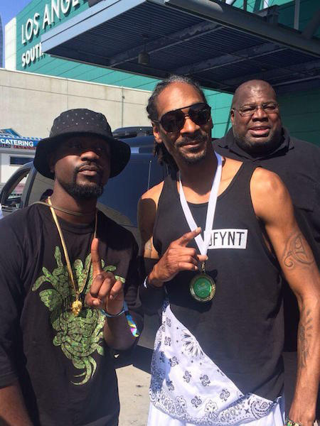 Sarkodie with Snoop Dogg