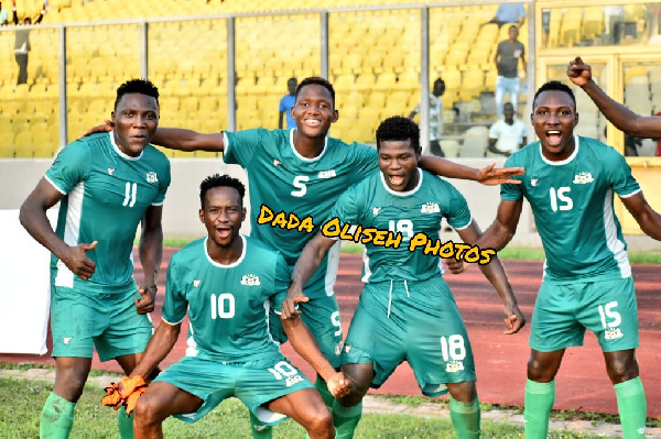 Burkina Faso players in jubilant mood