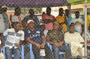 Hearts of Oak board members: From left- Frank Nelson, Togbe Afede XIV, Alhassan Andani.