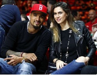 Ghanaian international Kevin-Prince Boateng with fiancee Melissa Satta