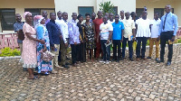 Some teachers posed for pictures after the Entrepreneurship and Business Management training