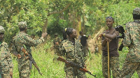 UPDF soldiers patrol Mukakati in eastern DR Congo on December 10, 2021/ Photo: DAILY MONITOR