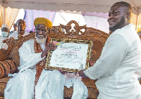 Clemence Gyato with the National Chief Imam