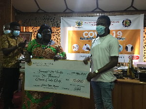 Samuel Nii Tackie winner of the Music Competition