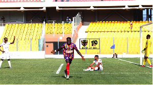 Isaac Mensah scored the only goal in the game