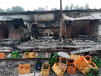 Some of the items ravaged by the fire