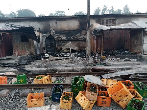 Some of the items ravaged by the fire