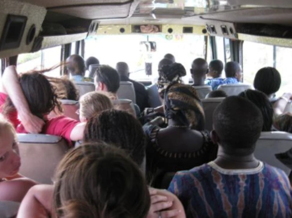 Passengers in a public transportation