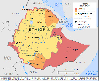 A section of the African map