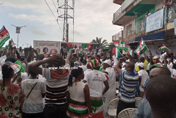 A group of NDC supporters