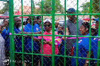 Ursula Owusu-Ekuful (middle) presided over the opening ceremony