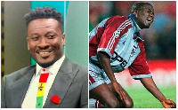 Asamoah Gyan and Samuel Osei Kuffour