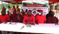 The Fanteakwa North youth held a press conference to state their concerns about their DCE