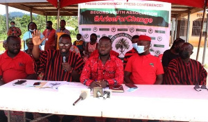 The Fanteakwa North youth held a press conference to state their concerns about their DCE