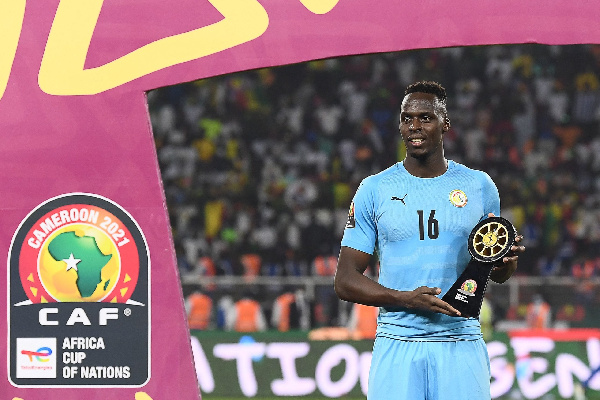 Edouard Mendy was named as the best goalkeeper in the 2021 AFCON