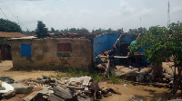 The houses were ripped off as a recent of rainstorm