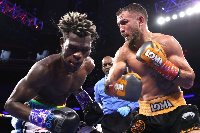 Commey had a tough night fighting Lomachenko