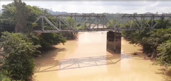 River affected by illegal mining