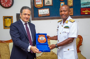 His Excellency Jose Javier Gutierrez Blanco-Navarrete  with the FOC of the Western Naval Command