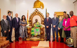 Telecel delegation with Otumfuo Osei Tutu II