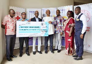 Rotary Cheque To Ghana Red Cross 