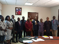 Minister for Parliamentary Affairs, Osei-Kyei Mensah-Bonsu and others at the inauguration