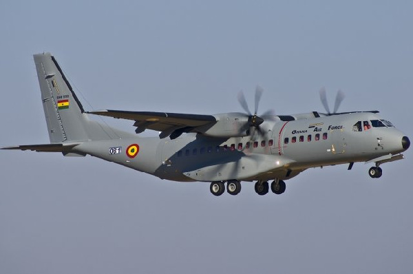 One of the jets acquired for the Ghana army from Airbus