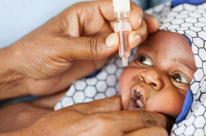 File photo of a child been immunised