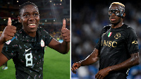 Asisat Oshoala and Victor Osimhen