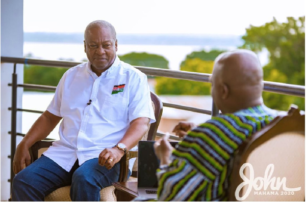 Mahama in an interview with Woezor TV