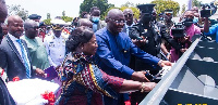 Vice President, Dr Mahamudu Bawumia unveiling the joint production venture