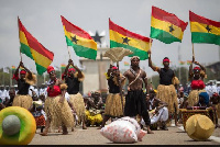 Ghanaians show solidarity at the Black Star Square