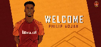 Ghanaian forward Philip Adjah Tetteh