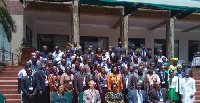 Guest speakers and dignitaries in a group picture