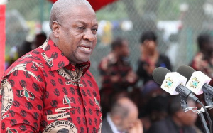 Mahama In NDC TSHIRT