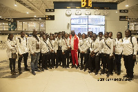 GFA President Kurt Okraku and the Black Princesses in a group picture