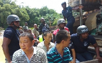 Four Chinese nationals were arrested in Akyem Topreman