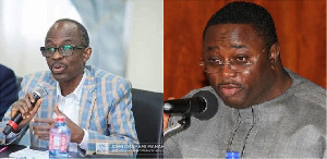 Elvis Afriyie Ankrah (right), Johnson Asiedu Nketia (left)